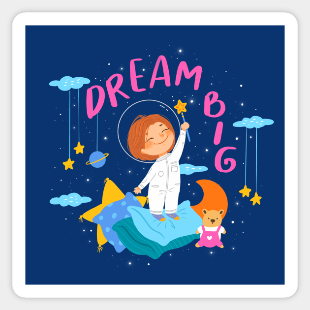 Dream Big Sticker by selenophile